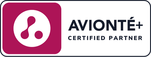 Avionté+ Certified Partner Badge - Dark